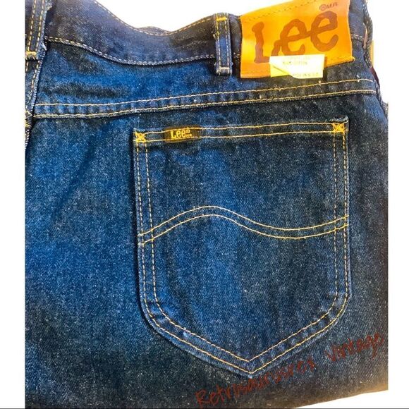 Vintage Deadstock Lee Riders Denim Jeans,Straight Cut Regular Fit Indigo 40x30 - Picture 4 of 9